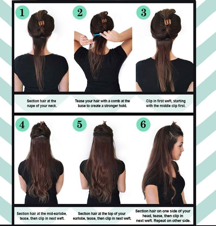 Indian Wavy Natural Black Clip-In Extensions