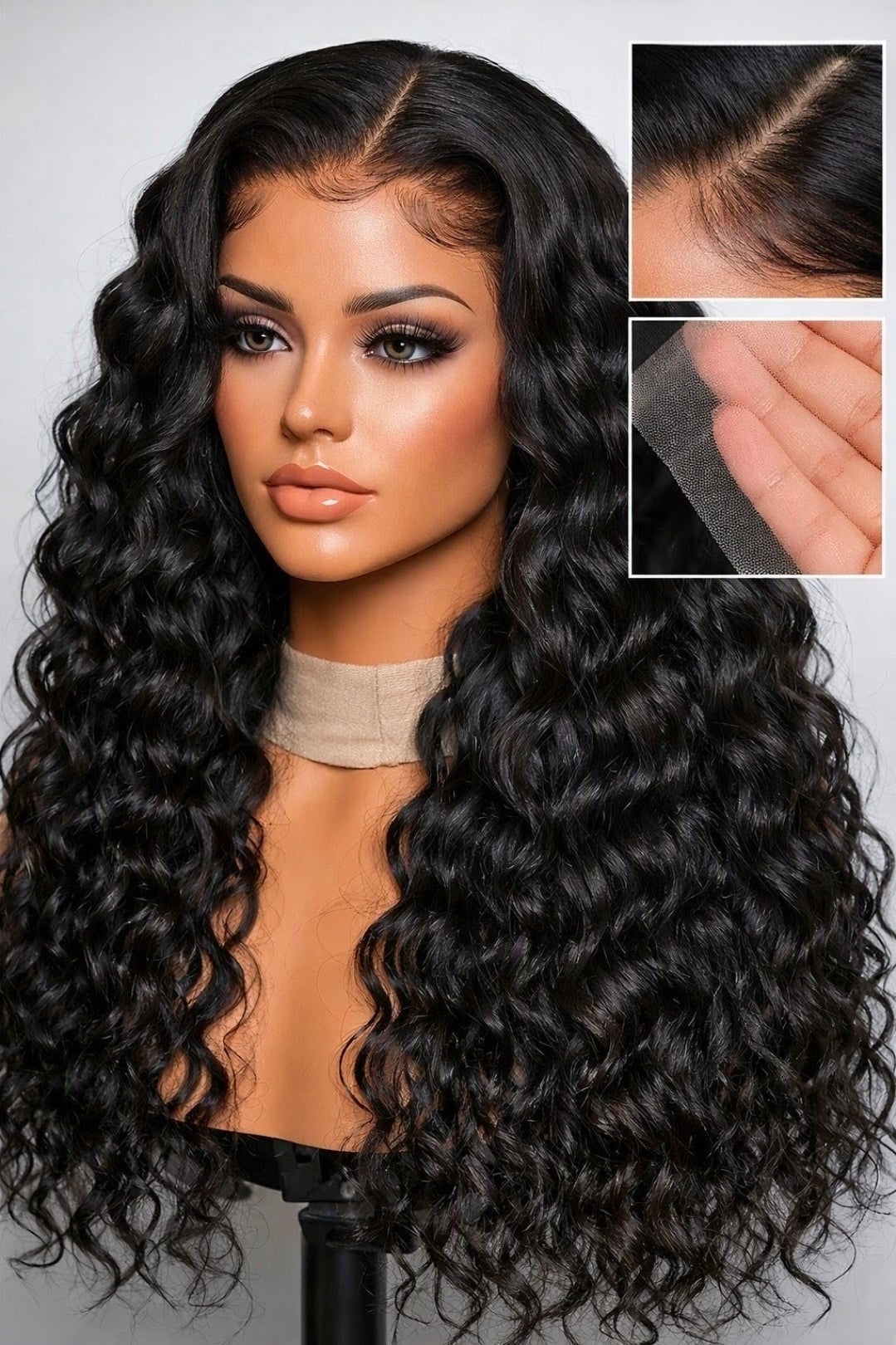 Deep Wave 13x6 HD Lace Front Invisible Hairline Wig